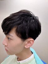 スマイル(Smile)&nbsp;ツーブロックバーバーマッシュ ショート ビジネスマン 学生 黒髪