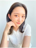 外ハネ切りっぱなしボブ