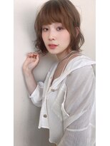 トゥーリ 薬院店(tuuli)&nbsp;大人女性◆艶レイヤー前髪ピンクベージュ 髪質改善 縮毛矯正