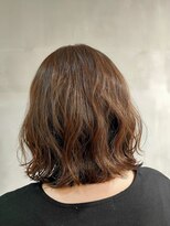 ヘアーサロンウル(hair salon ulu) (五十嵐)コテ巻き風パーマ×ボブスタイル
