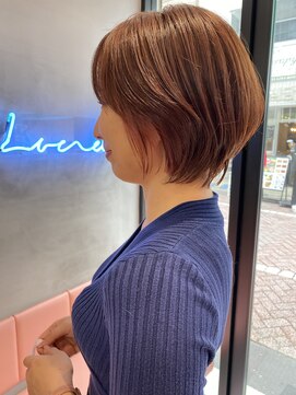 ロンドポレール 北千住(Lond polaire) くびれショート×ピンクベージュ