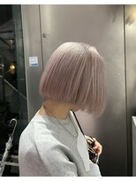 シェリ ヘアデザイン(CHERIE hair design) ボブ×ホワイトベージュ