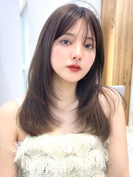 アフロートリノ(AFLOAT Leino) 2wayバング 韓国前髪 シースルー ミディアム くびれ レイヤー#