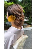 TAKAKO style☆訪問着　ルーズシニヨン