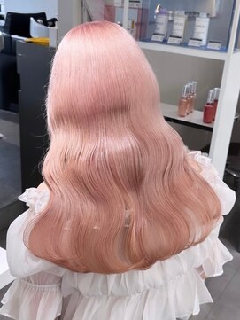 ベレーザ 渋谷(BELEZA) 9059ミルクティーピンクハイトーンカラーホワイトピンクレイヤー