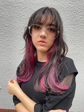 ヴァージ(Verge) レイヤーカット/ウェーブパーマ/前髪/こなれミディ[代官山駅]