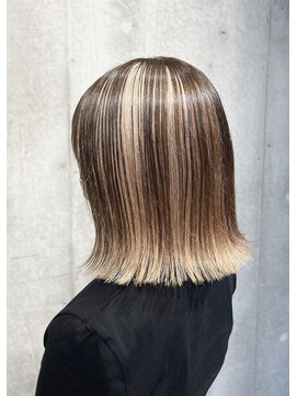 アンサム 下北沢店(UNSOME) 【下北沢】ボブ/デザインカラー/ミルクティーベージュ