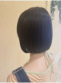 ボブルフ_ネビージュ_小顔_ワンレン_黒髪_白髪ぼかし_前髪 55