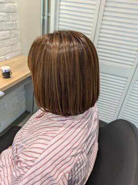 エイト 沖縄豊崎店(EIGHT toyosaki) 【EIGHT 豊崎】お客様スタイル…ナチュラルベージュ×ボブ…