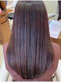 髪質改善ストレート×艶髪ブラウン