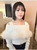 【 YUCCA 】大人可愛い20代30代40代 フリンジボブ/切りっぱなし