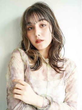 トクテ 高円寺(tokute) くびレイヤーエモージュ前髪ピンクベージュワンカール【高円寺】