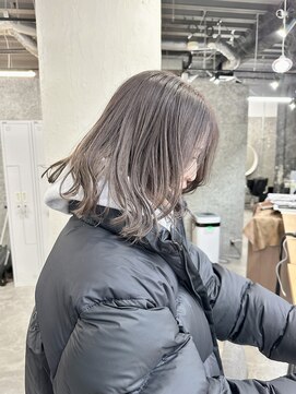 レーベン(LEBEN) 【ブリーチなしダブルカラー】透け感ブラウングレージュ★