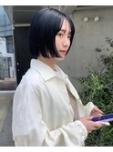髪質改善カラー韓国レイヤー顔周りカットブリーチボブ立川._.