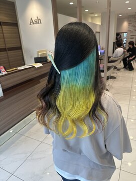 アッシュ 新杉田店(Ash) フランダーカラー×インナーグラデーション