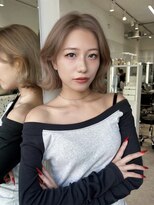 オニキス(ONYX)&nbsp;A236ショートボブハイトーンヘアブロンドヘアミルクティー