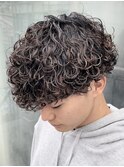 プードルパーマスパイラルパーマメンズパーマ波巻きパーマ眉毛