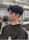 メンズセンターパートニュアンスパーマフェザーパーマ