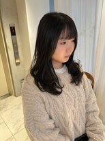 ガリカ 博多(Gallica)&nbsp;<ゲスト>暗髪グレージュカラー x セミロングレイヤー