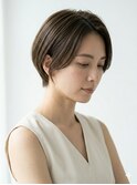 30代40代50代耳かけショート前髪なしハンサムショートカット小顔