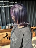 ラベンダーパープル×外ハネボブ
