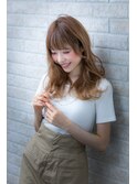 簡単スタイリングで伸ばしかけラブクラシカルふわミディボルドー