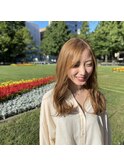 【MALUNA 嵐】シフォンベージュstyle