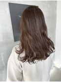 外ハネショコラブラウン