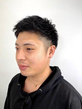 メンズアンダーバーホワイト 南海難波店(Men's _WHITE) ショートパーマ