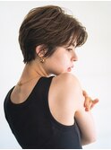 センターパートでオトナなショート 学芸大学