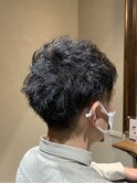 くせ毛ツーブロショート