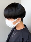 黒髪マッシュナチュラルマッシュメンズヘア韓国ツーブロック