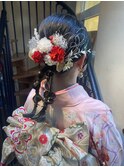 成人式 着付け ヘアセット