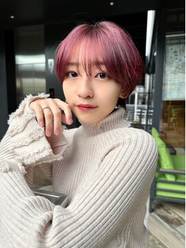 レイリー 原宿 表参道(Rayreee) 可愛いマッシュショート/チェリーピンク