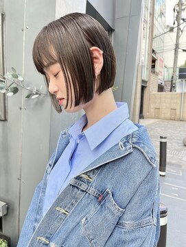 ヌード(NUDE) NUDE10代20代30代40代 前下がりボブ 切りっぱなしボブ