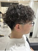 メンズマッシュパーマ波巻スパイラルパーマニュアンスパーマ