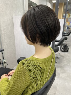 ヘアサロン ドットプラス 町田店(dot. plus) コンパクトショートウルフ/マチルダボブ/ピンクベージュ