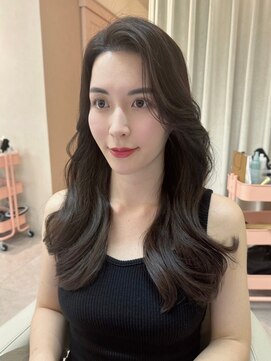 ユニ 原宿(uni) 切りっぱなしボブ/エアリーロング/美髪/ピンクブラウン/原宿