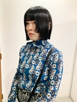 サクラ オモテサンドウ(SAKURA)&nbsp;フェイスレイヤーボブ　切りっぱなしボブ　ストレートボブ