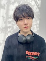 【Lomalia】黒髪マッシュフェザーパーマ