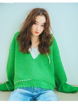 リトル 千葉(little)&nbsp;かきあげセンターパートコテ巻きリラックスウェーブ［千葉中央］