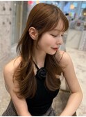 ワンレン×ネビージュ【ボブルフ新宿/小顔】