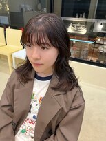 【snuw_ayano】シースルーバング/マロンカラー