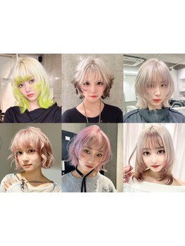 ハイトーン/デザインカラーはもちろん繊細なカット技術で作るショートヘアも人気◎伸びても崩れないStyleに