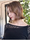 ハイライトバレイヤージュダブルカラーボブカット30代40代 &nbsp;&nbsp;&nbsp;&nbsp;&nbsp;
