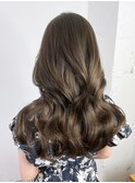 ロングおくれ毛韓国ヘア顔周りレイヤー_ba532821