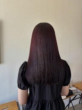 プラスヘアー(plus HAIR) ワインレッド(美髪ストレート)