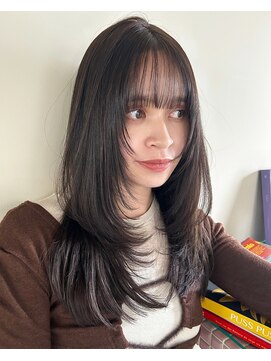 ローブ アオヤマ(LOAVE AOYAMA) 透明感カラー/ミディアムレイヤー/地毛風グレージュ