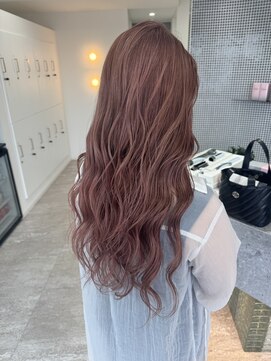 レノ 直江店(RENO) ピンクベージュ　ハイトーンカラー