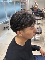 アッシュ 高幡不動店(Ash) フェザーパーマ/センターパート/ニュアンスパーマ/眉毛/シャドウ